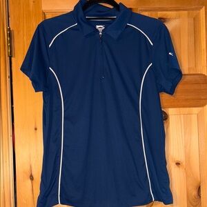 Slazenger Navy Blue Short Sleeve Polo